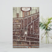 Replica-stadskaart van Delft 1649 Briefpapier (Staand voorkant)