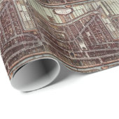 Replica-stadskaart van Delft 1649 Cadeaupapier (Rol Hoek)