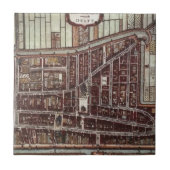 Replica-stadskaart van Delft 1649 Tegeltje (Voorkant)