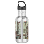 Replica-stadskaart van Delft vanaf 1649 Waterfles (Achterkant)