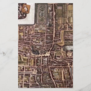Replica stadskaart van Den Haag 1649 Briefpapier