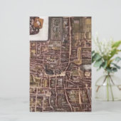 Replica stadskaart van Den Haag 1649 Briefpapier (Staand voorkant)