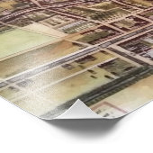 Replica stadskaart van Den Haag 1649 Foto Afdruk (Hoek)