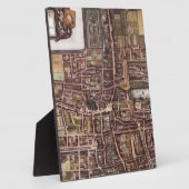 Replica stadskaart van Den Haag 1649 Fotoplaat (Zijkant)