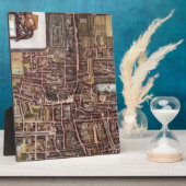 Replica stadskaart van Den Haag 1649 Fotoplaat (Zijkant)