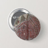 Replica stadsplattegrond van Amsterdam 1652 Ronde Button 5,7 Cm (Voorkant /achterkant)