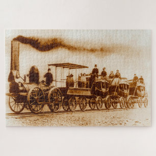 Replica stoomlocomotief De Witt Clinton C 1831 Legpuzzel