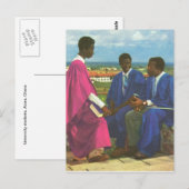 Replica  Universiteitsstudenten, Accra, Ghana Briefkaart (Voorkant / Achterkant)