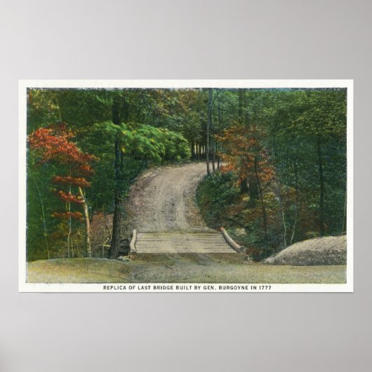Replica van Gen Burgoyne's Last Bridge Poster (Voorkant)