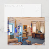 Replica van het Oval Office van Lyndon Baines John Briefkaart (Voorkant / Achterkant)