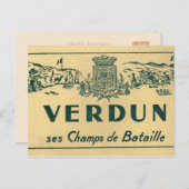 Replica Verdun, slagvelden Briefkaart (Voorkant / Achterkant)