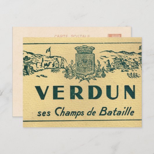 Replica Verdun, slagvelden Briefkaart (Voorkant / Achterkant)