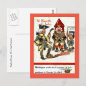 Replica Vintage 4 juli briefkaart George III (Voorkant / Achterkant)