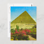 Replica Vintage-afbeelding, Egypte, Grote piramide Briefkaart (Voorkant / Achterkant)