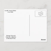 Replica Vintage Image, cardiff, castle Briefkaart (Achterkant)