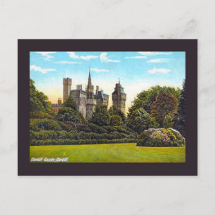 Replica Vintage Image, cardiff, castle Briefkaart