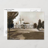 Replica Vintage Image, Cardiff, stadhuis Briefkaart (Voorkant / Achterkant)