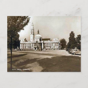 Replica Vintage Image, Cardiff, stadhuis Briefkaart