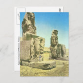 Replica Vintage image, Egypte, Colossos of Memnon, Briefkaart (Voorkant / Achterkant)