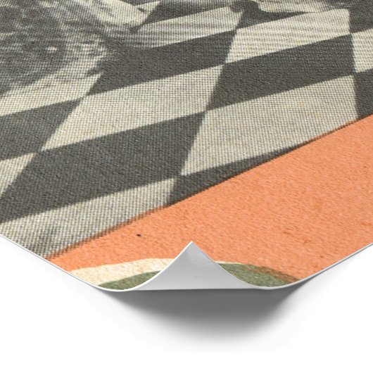 Replica vintage image, Marrakesh, Maroc Poster (Hoek)