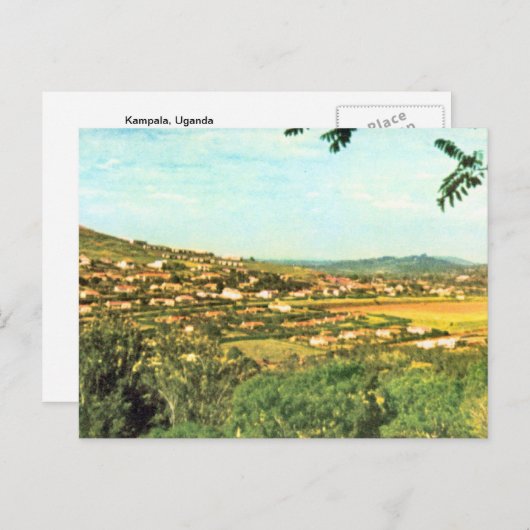 Replica Vintage Kampala, Uganda Briefkaart (Voorkant / Achterkant)
