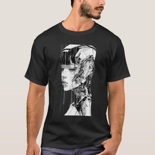 Replicant Cyberpunk Blade Runner T-shirt (Voorkant)