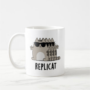 Replicat Funny Replicated Cat Pun Koffiemok