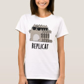 Replicat Funny Replicated Cat Pun T-shirt (Voorkant)