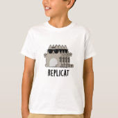 Replicat Funny Replicated Cat Pun T-shirt (Voorkant)