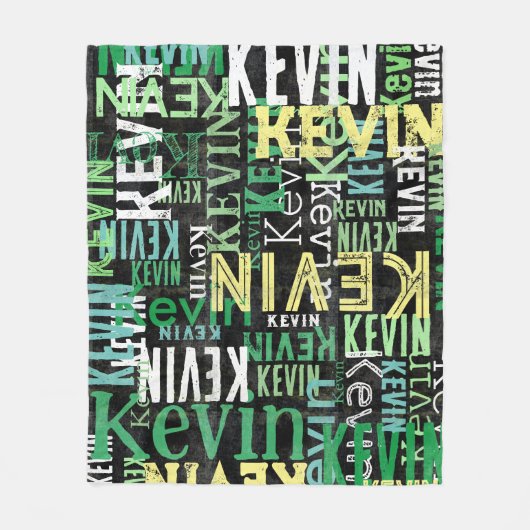 replicerende namen Urban Style Black Fleece Deken (Voorkant)