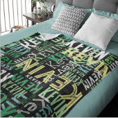 replicerende namen Urban Style Black Fleece Deken