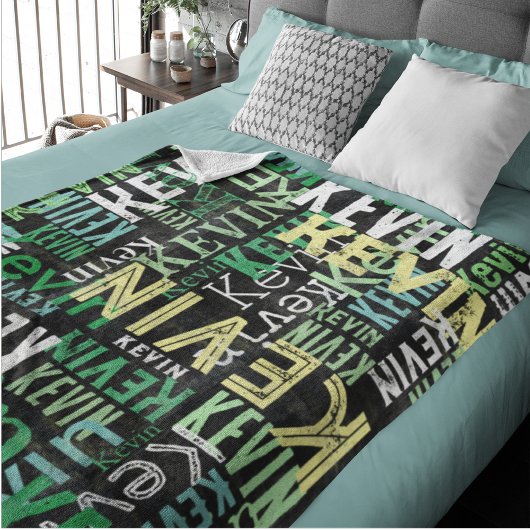 replicerende namen Urban Style Black Fleece Deken