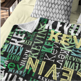 replicerende namen Urban Style Black Fleece Deken