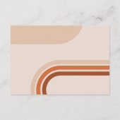 Reply card bruiloft Arch Boho Abstract Informatiekaartje (Achterkant)