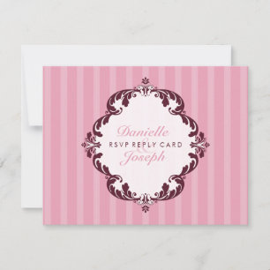 REPLY CARD STYLISH RSVP : floreren waanvoorstellin
