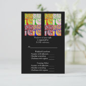 'Reply'-kaart voor ochtendservice en 's avonds RSVP Kaartje (Staand voorkant)