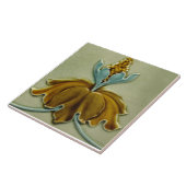 Repo c. 1900 Art Nouveau Floral Border Tegeltje (Zijkant)