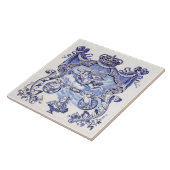 Repo Delft Tile Blue Royalty Bust Tegeltje (Zijkant)