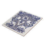 Repo Delft Tile Blue Royalty Bust Tegeltje (Zijkant)