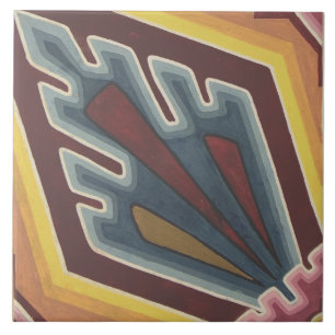 Repo  Encaustisch kleurrijk Geometrische Tegel Tegeltje