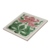 Repo English Art Nouveau H.A.Ollivant Tile c.1900 Tegeltje (Zijkant)