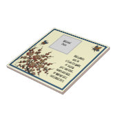 Repo French Longwy Cherry Blossom Butterflies Tegeltje (Zijkant)