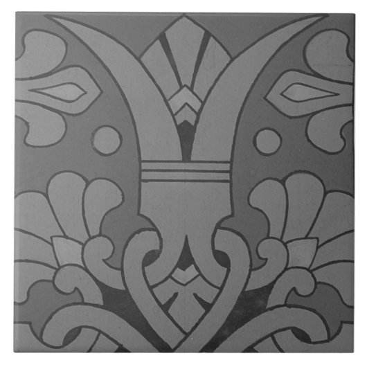 Repo  geometrische antenne Griekse flessenberg Tegeltje (Voorkant)