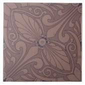 Repo  geometrische antenne Griekse Terracotta T Tegeltje (Voorkant)