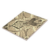 Repo  geometrische heilpalen tegeltje (Zijkant)