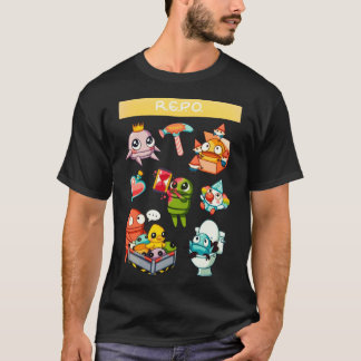 Repo grappig retro t-shirt