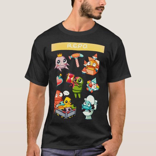 Repo grappig retro t-shirt (Voorkant)