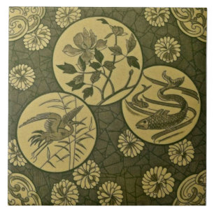 Repo Green Aesthetic Anglo Japonesque Tile Tegeltje