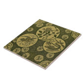 Repo Green Aesthetic Anglo Japonesque Tile Tegeltje (Zijkant)