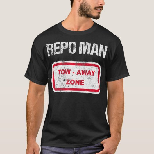 Repo Man Recovery Tow Truck Funny Rebezitgif T-shirt (Voorkant)
